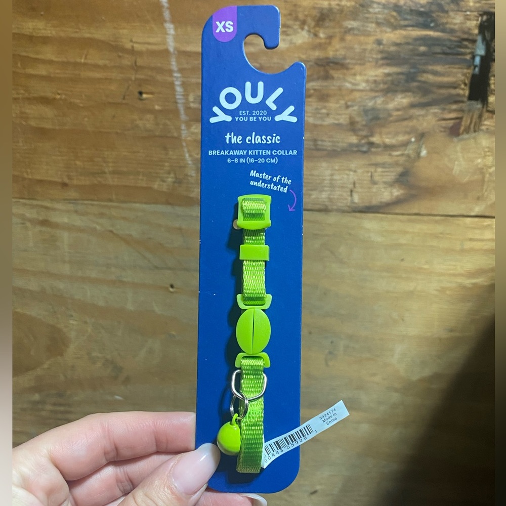 Youly Lime Green Cat Collar